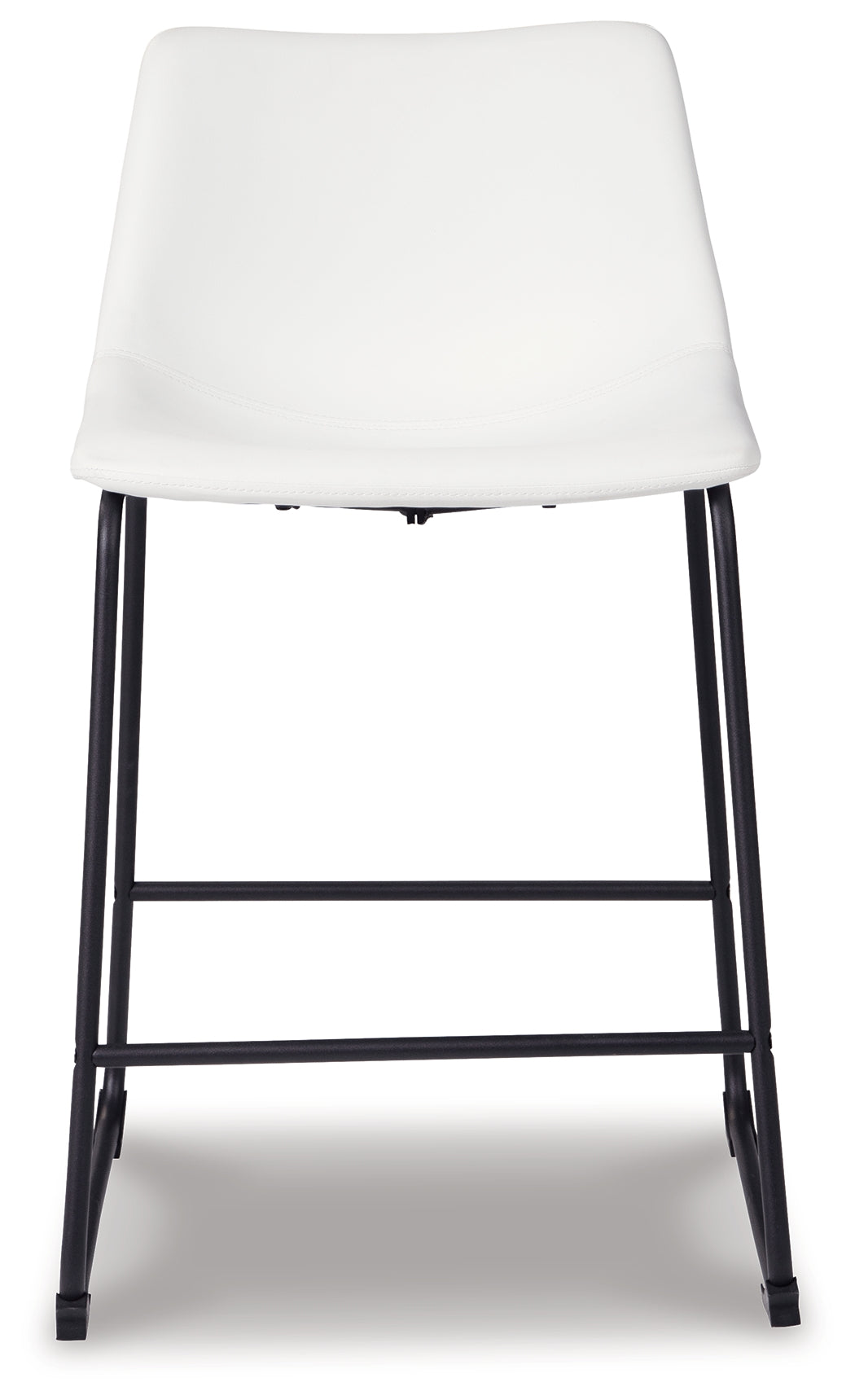 Centiar White Counter Height Barstool, Set of 2 from Ashley - Luna Furniture