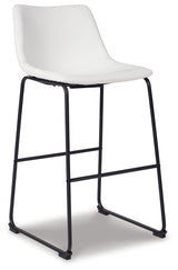Centiar White Pub Height Bar Stool, Set of 2 from Ashley - Luna Furniture
