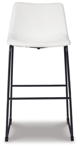 Centiar White Pub Height Bar Stool, Set of 2 from Ashley - Luna Furniture
