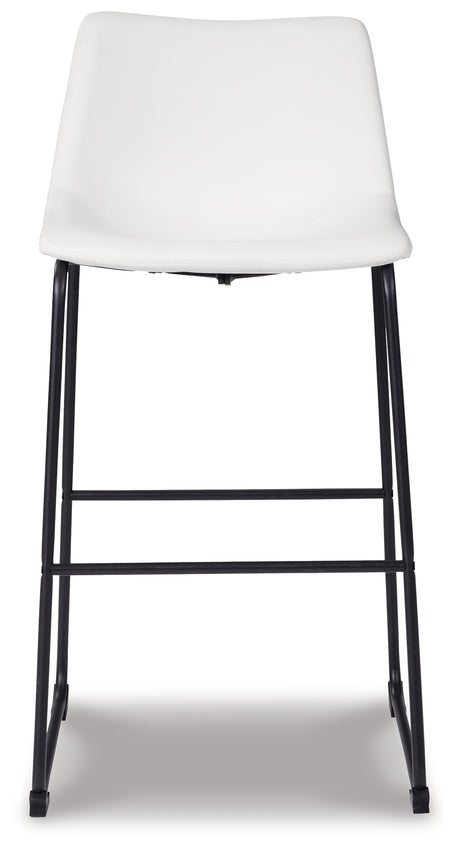 Centiar White Pub Height Bar Stool, Set of 2 from Ashley - Luna Furniture