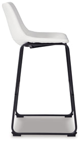 Centiar White Pub Height Bar Stool, Set of 2 from Ashley - Luna Furniture