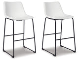 Centiar White Pub Height Bar Stool, Set of 2 from Ashley - Luna Furniture
