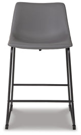 Centiar Gray Counter Height Barstool, Set of 2 from Ashley - Luna Furniture