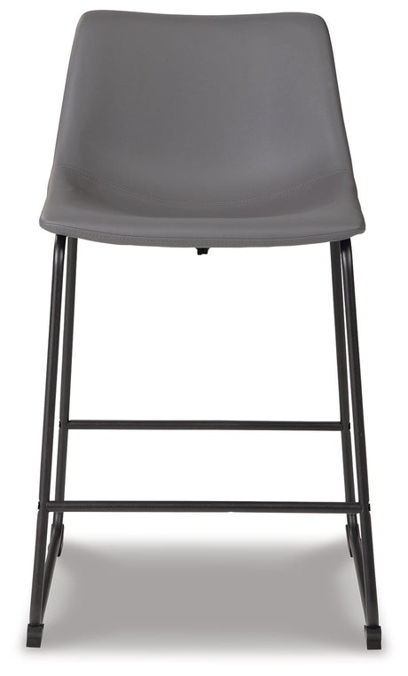 Centiar Gray Counter Height Barstool, Set of 2 from Ashley - Luna Furniture