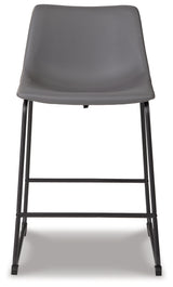 Centiar Gray Counter Height Barstool, Set of 2 from Ashley - Luna Furniture