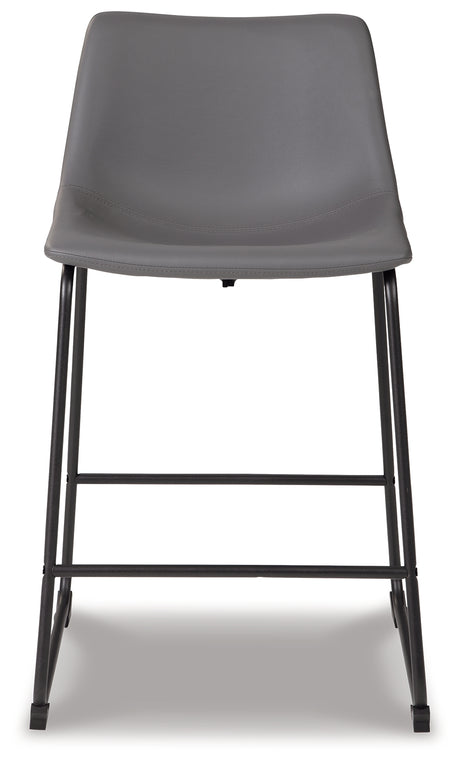 Centiar Gray Counter Height Barstool, Set of 2 from Ashley - Luna Furniture
