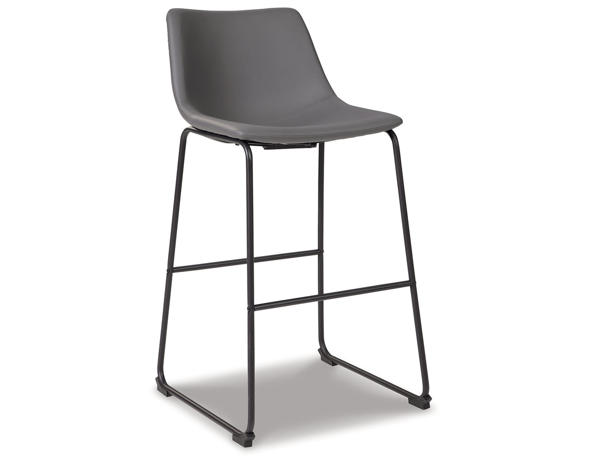 Centiar Gray Pub Height Barstool, Set of 2 from Ashley - Luna Furniture