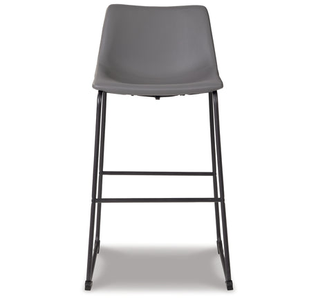 Centiar Gray Pub Height Barstool, Set of 2 from Ashley - Luna Furniture