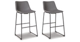 Centiar Gray Pub Height Barstool, Set of 2 from Ashley - Luna Furniture