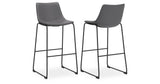 Centiar Gray Pub Height Barstool, Set of 2 from Ashley - Luna Furniture