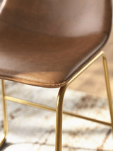 Ciabori Brown/Gold Dining Chair, Set of 2 from Ashley - Luna Furniture