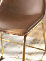 Ciabori Brown/Gold Dining Chair, Set of 2 from Ashley - Luna Furniture