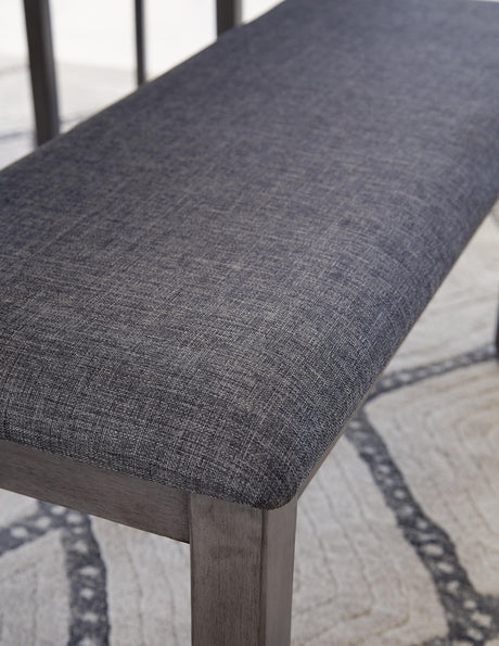 Bridson Gray Dining Table and Chairs with Bench from Ashley Furniture - Luna Furniture