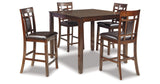 Bennox Brown 5-Piece Counter Height Set from Ashley Furniture - Luna Furniture