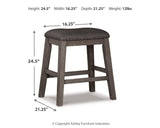 Caitbrook Gray 5-Piece Counter Height Set from Ashley - Luna Furniture