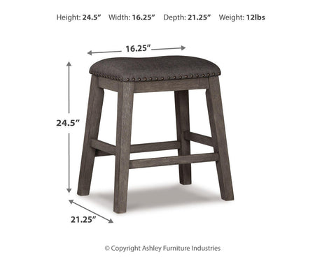 Caitbrook Gray 5-Piece Counter Height Set from Ashley - Luna Furniture