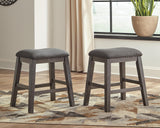 Caitbrook Gray Counter Height Dining Table and 4 Barstools from Ashley Furniture - Luna Furniture