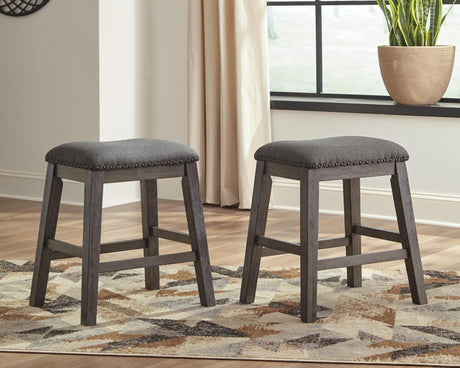 Caitbrook Gray Counter Height Dining Table and 4 Barstools from Ashley - Luna Furniture