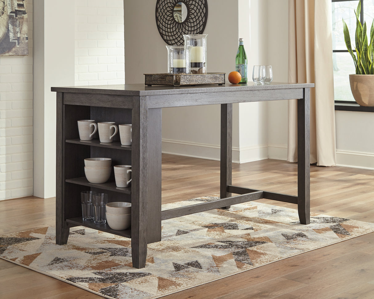 Caitbrook Gray Counter Height Dining Table from Ashley - Luna Furniture