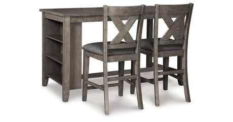 Caitbrook Gray 5-Piece Counter Height Set from Ashley - Luna Furniture