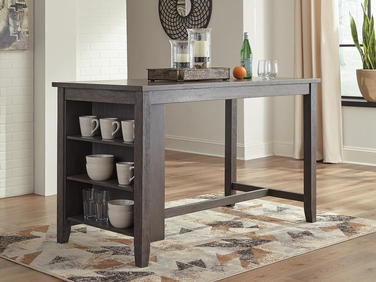 Caitbrook Gray Counter Height Dining Table from Ashley - Luna Furniture