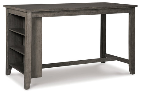 Caitbrook Gray Counter Height Dining Table and 4 Barstools from Ashley - Luna Furniture