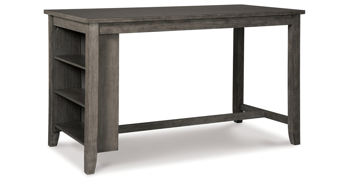 Caitbrook Counter Height Dining Table and 2 Barstools in Gray from Ashley - Luna Furniture