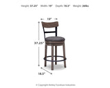 Caitbrook Gray Counter Height Barstool from Ashley - Luna Furniture