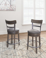 Caitbrook Gray Counter Height Barstool from Ashley - Luna Furniture