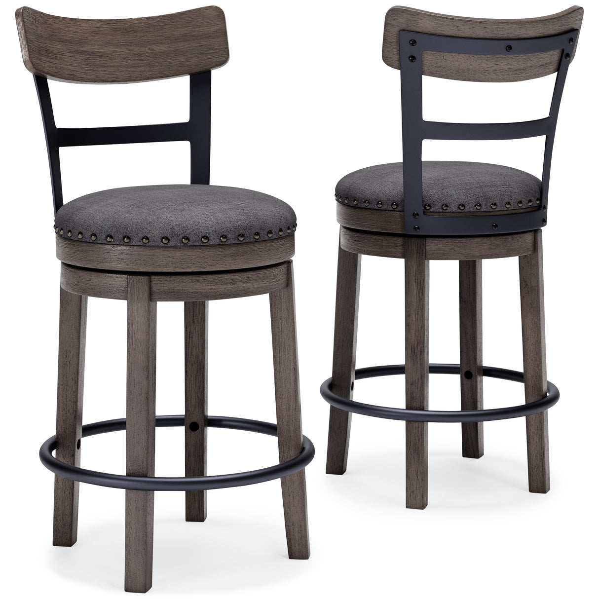 Caitbrook Gray Counter Height Barstool from Ashley - Luna Furniture