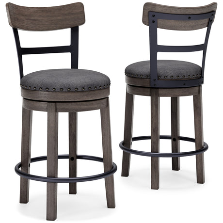 Caitbrook Gray Counter Height Barstool from Ashley - Luna Furniture