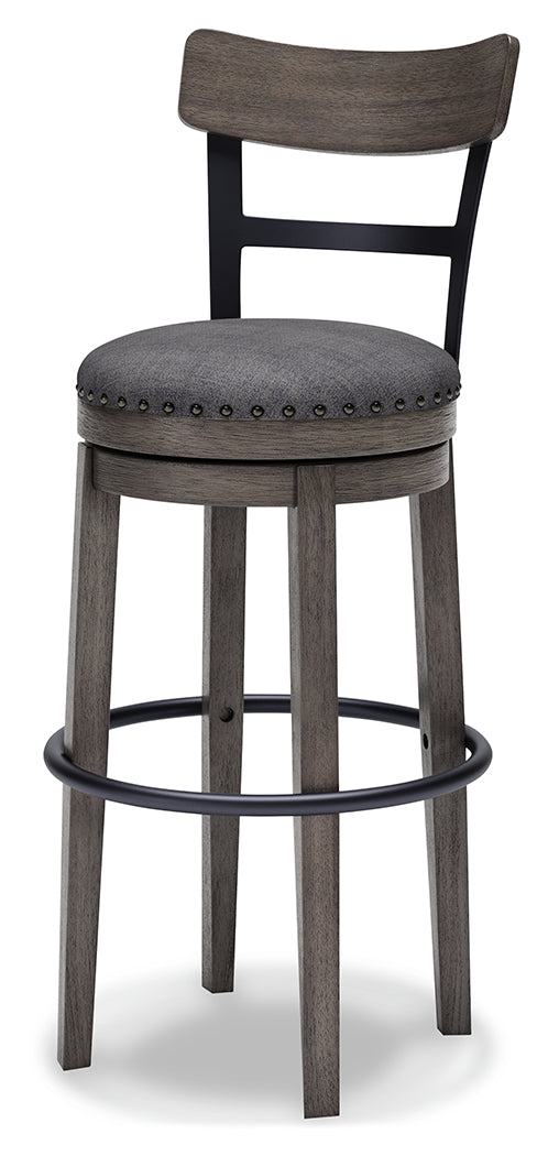 Caitbrook Gray Bar Height Barstool from Ashley - Luna Furniture