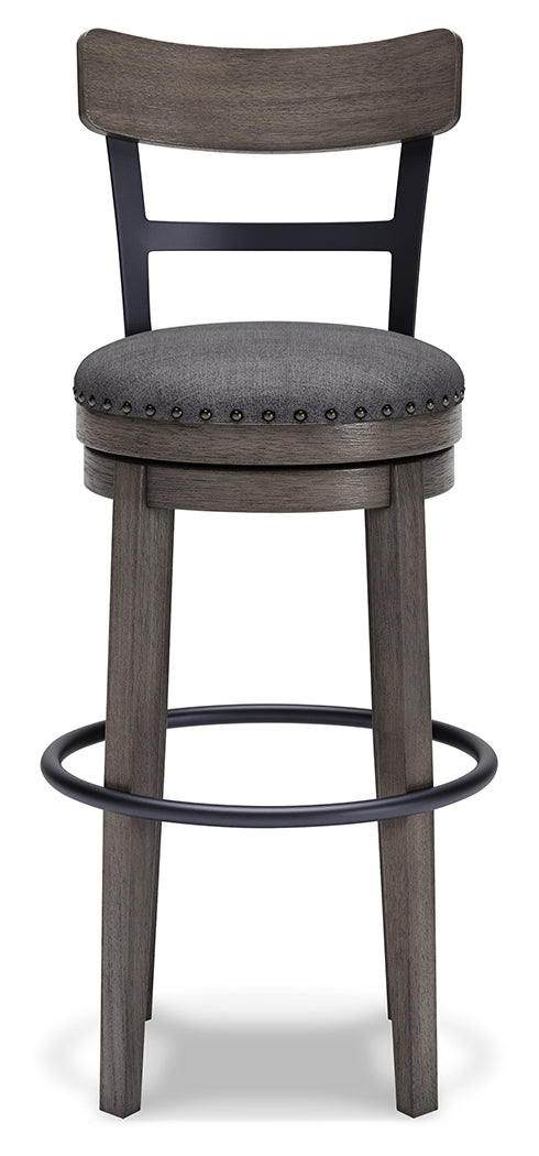 Caitbrook Gray Bar Height Barstool from Ashley - Luna Furniture