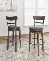 Caitbrook Gray Bar Height Barstool from Ashley - Luna Furniture