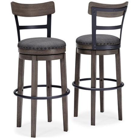 Caitbrook Gray Bar Height Barstool from Ashley - Luna Furniture