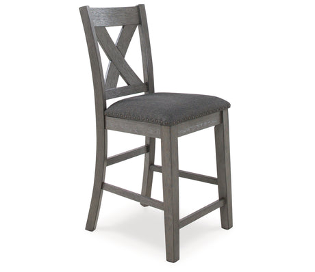 Caitbrook Gray 7-Piece Counter Height Set from Ashley - Luna Furniture