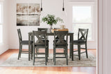 Caitbrook Gray 7-Piece Counter Height Set from Ashley - Luna Furniture