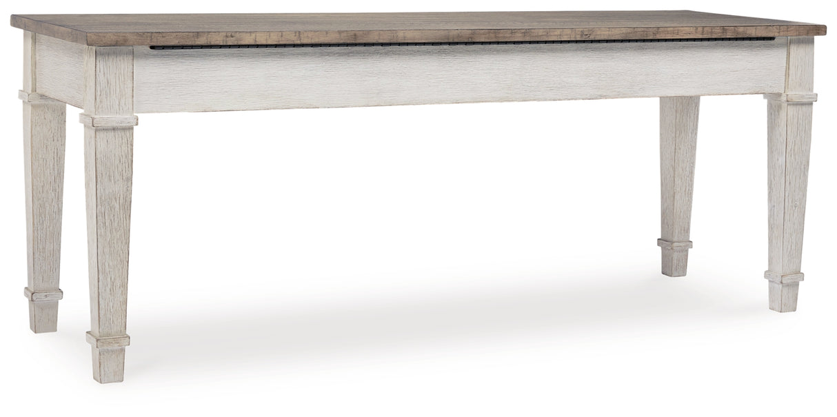 Skempton White/Light Brown Storage Bench