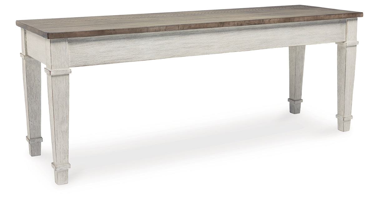 Skempton White/Light Brown Storage Bench