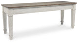 Skempton White/Light Brown Storage Bench from Ashley - Luna Furniture