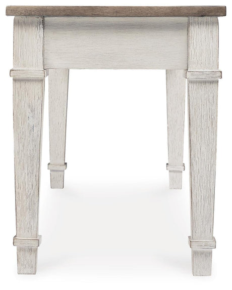 Skempton White/Light Brown Storage Bench from Ashley Furniture - Luna Furniture