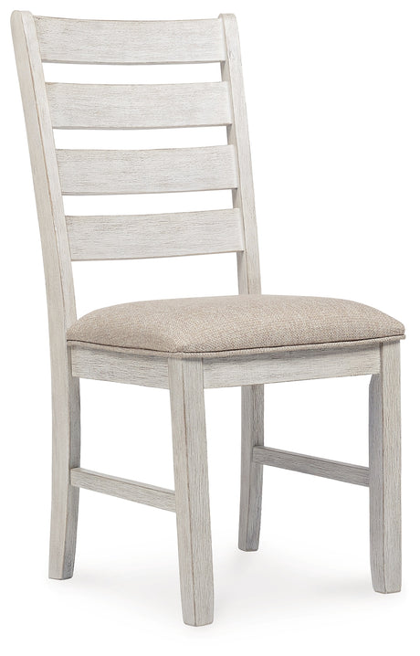 Skempton White/Light Brown Dining Chair, Set of 2 from Ashley - Luna Furniture
