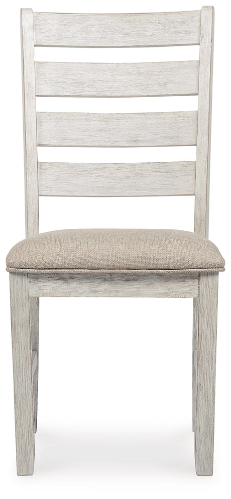 Skempton White/Light Brown Dining Chair, Set of 2 from Ashley - Luna Furniture
