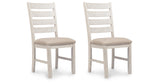 Skempton White/Light Brown Dining Chair, Set of 2 from Ashley - Luna Furniture