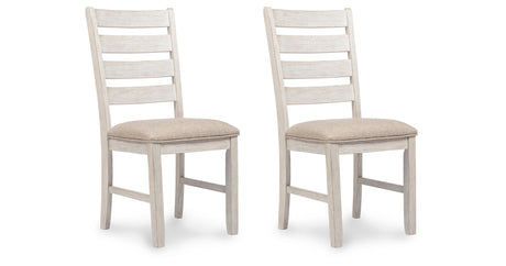 Skempton White/Light Brown Dining Chair, Set of 2 from Ashley - Luna Furniture