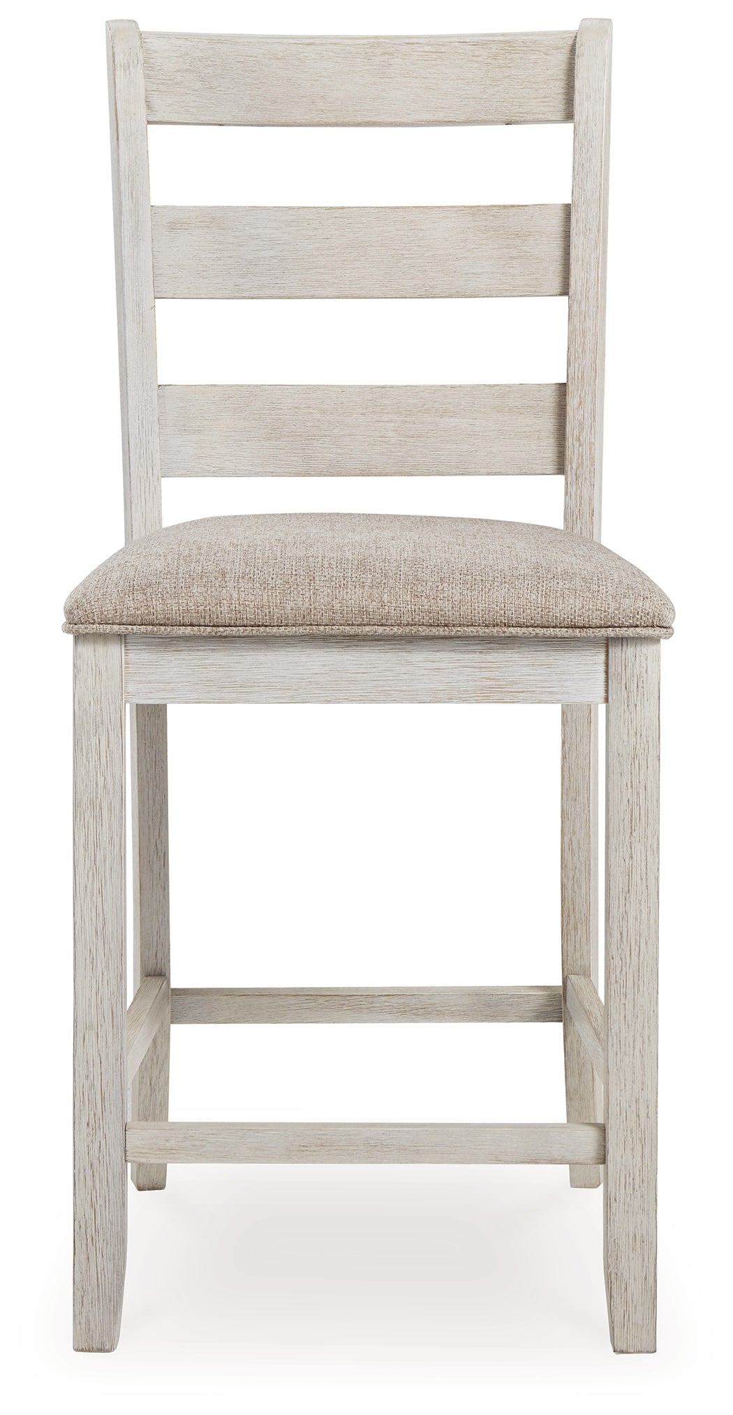 Skempton White/Light Brown Counter Height Bar Stool, Set of 2 from Ashley - Luna Furniture
