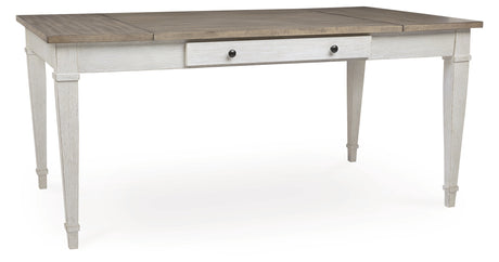 Skempton White/Light Brown Dining Table from Ashley - Luna Furniture