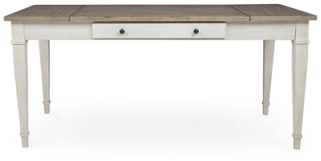 Skempton White/Light Brown Dining Table from Ashley - Luna Furniture