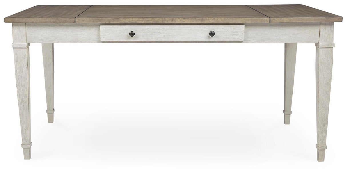 Skempton White/Light Brown Dining Table from Ashley Furniture - Luna Furniture