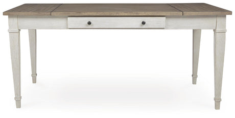 Skempton White/Light Brown Dining Table from Ashley - Luna Furniture